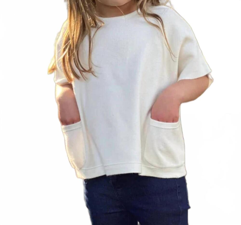 NEW VIGNETTE kids fiona sweater in cream